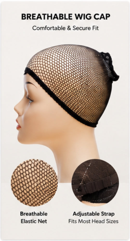 40cm Synthetic Bob Wig with Bangs – Adjustable Fit