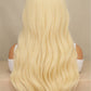 Long Wavy Platinum Blonde Wig with Bangs – Heat-Resistant Fiber