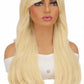 Long Wavy Platinum Blonde Wig with Bangs – Heat-Resistant Fiber
