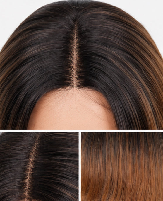 70cm Long Curly Costume Wig - Brown or Grey