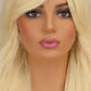 Long Wavy Platinum Blonde Wig with Bangs – Heat-Resistant Fiber