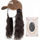 Women's Baseball Cap Wig with Long Wavy Hair