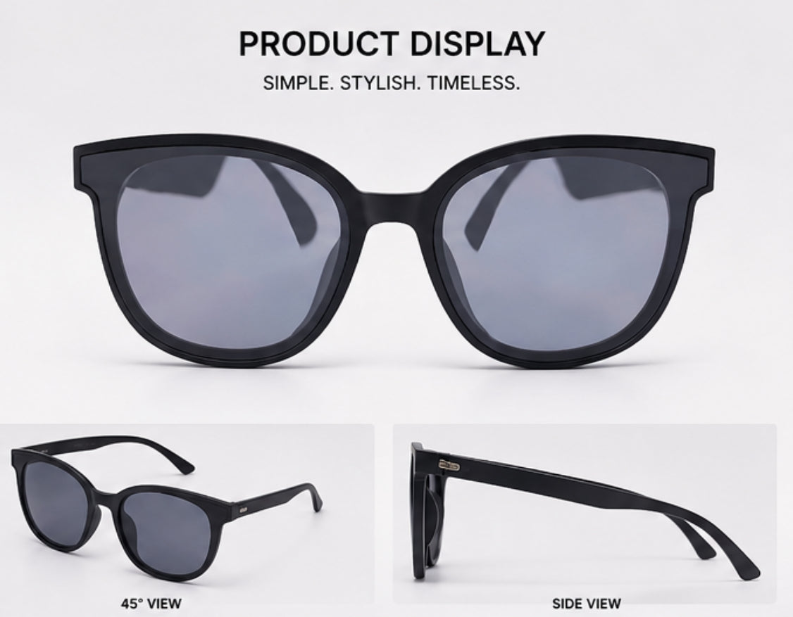 AI Bluetooth Smart Glasses with Camera & Open-Ear Audio