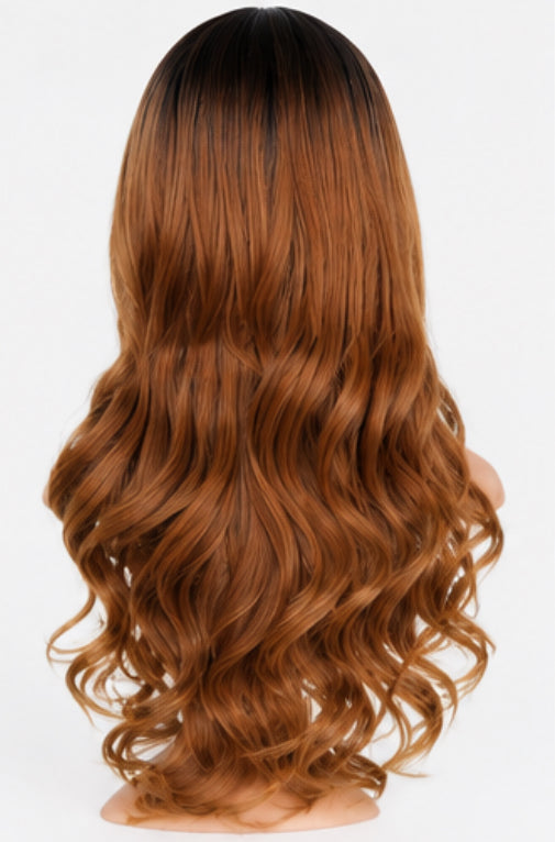 70cm Long Curly Costume Wig - Brown or Grey