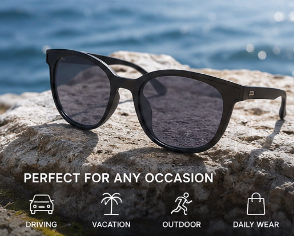 AI Bluetooth Smart Glasses with Camera & Open-Ear Audio