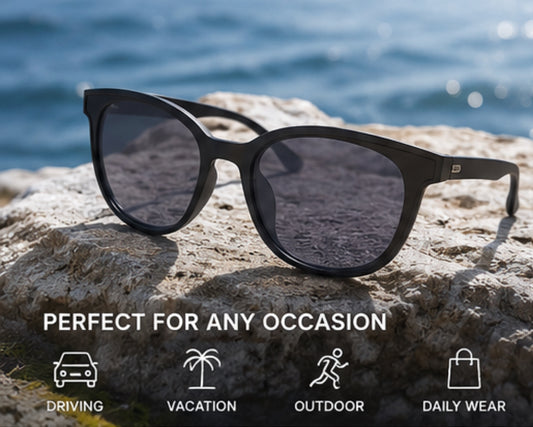 AI Bluetooth Smart Glasses with Camera & Open-Ear Audio